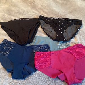 Victoria’s Secret panties lot of 5 pairs, like new -size medium